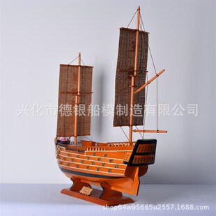 直供草船借箭仿古小木船 办公商务装饰品摆件 船模