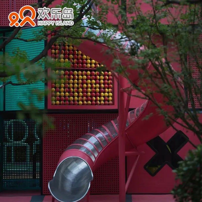 户外爬网儿童乐园攀爬架大型非标无动力游乐设备不锈钢滑梯厂家