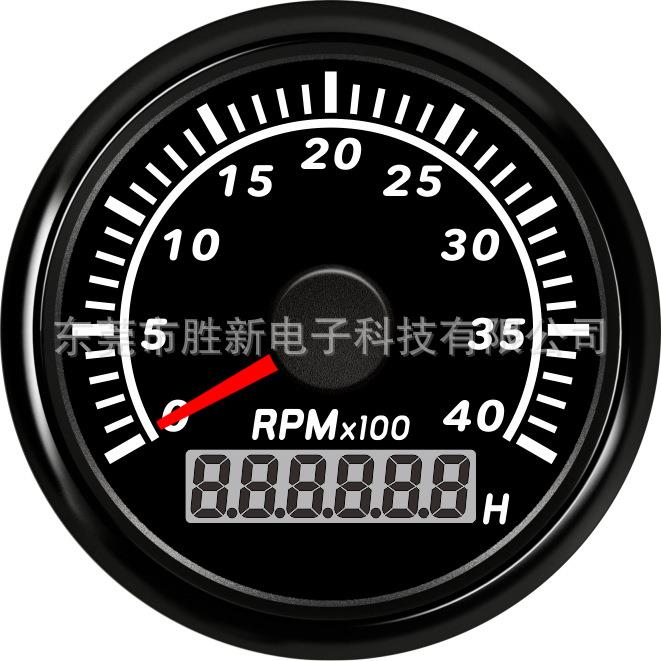 步进电机52mm转速表4000RMB可记录发动机工作时间可调速比1-00