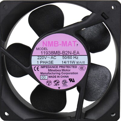 日本美蓓亚NMB-MAT 11938MB-B2N-EA 11938SB-B2N-QA 220V散热风扇