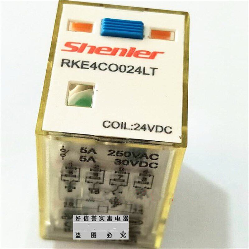 浙江申乐中间继电器RKE4CO024LT DC24V 小型继电器 M4CO024LT现货