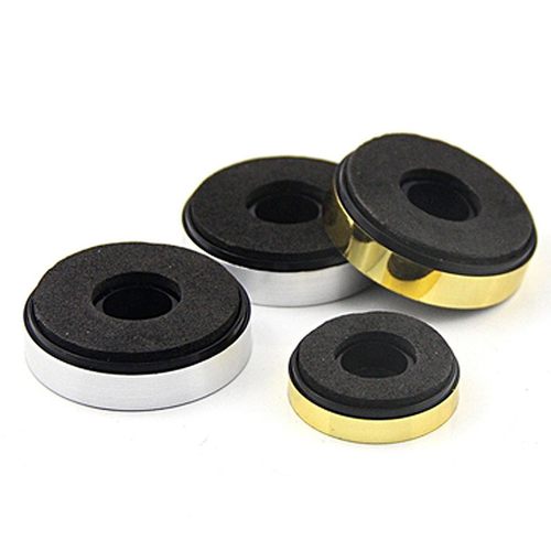 机箱脚垫音响功放垫脚家具桌椅脚垫银/金边外圆30-40-50mm
