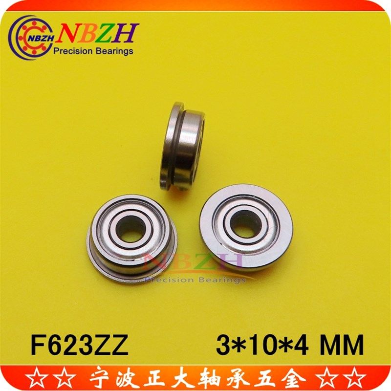 不锈钢法兰轴承 SF623 F623ZZ F623-2RS LF-1030ZZ 3*10*4 mm