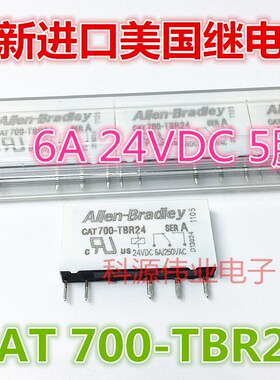 罗克韦尔继电器 CAT 700-TBR24 24VDC 6A 5脚 全新进口现货