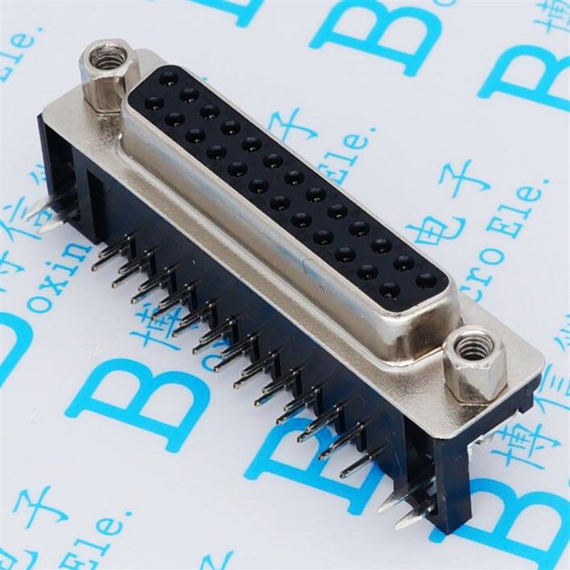 DB25 弯脚  焊板式 DB25 DR25弯针 母座公头 DB25公头 DB25公座