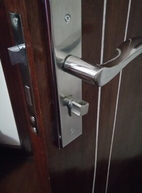 卧室房门锁58门锁门把手房间门锁室内门锁家用木门通用型可调门锁
