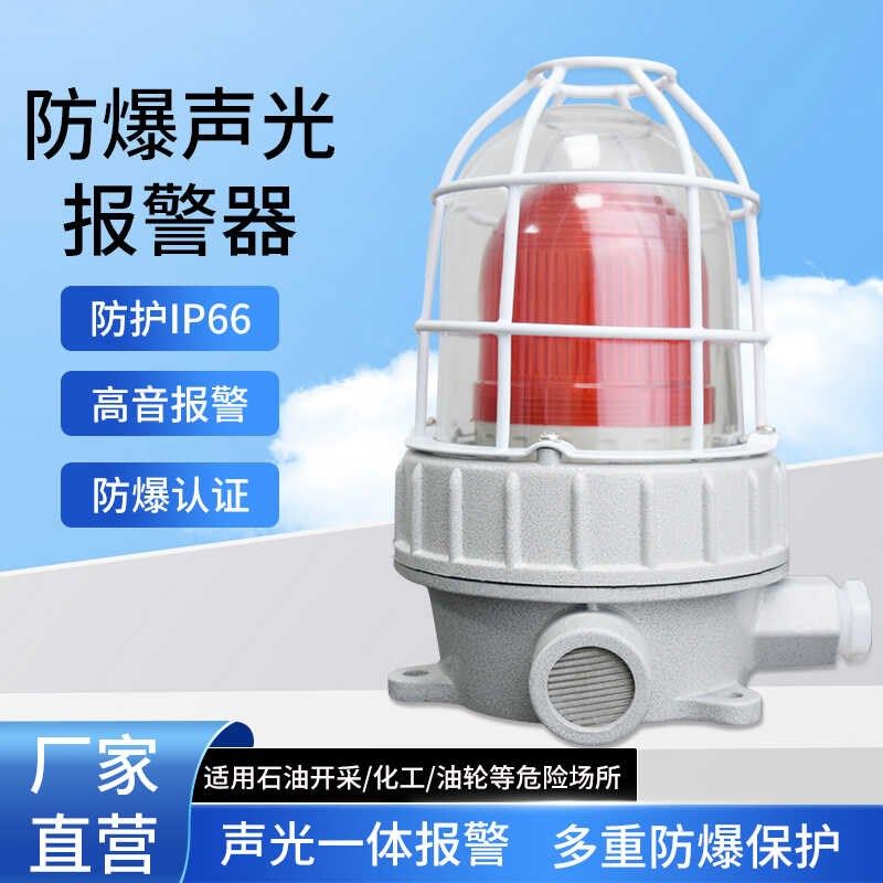 防爆声光报警灯12V24V矿井化工厂警示闪烁灯防爆声光报警器警示灯