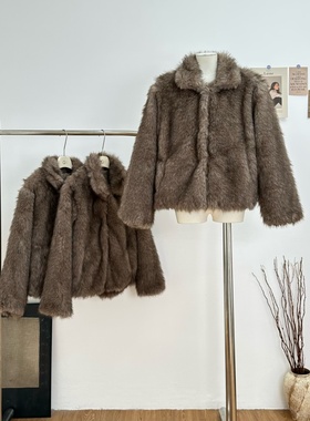 COCO皮草“小步舞曲”可翻可立领芬兰SAGA进口狐狸毛腹毛皮草外套