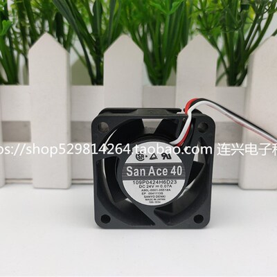 全新San Ace 40 109P0424H6D23 24V 0.07A 4CM发那科系统散热风扇