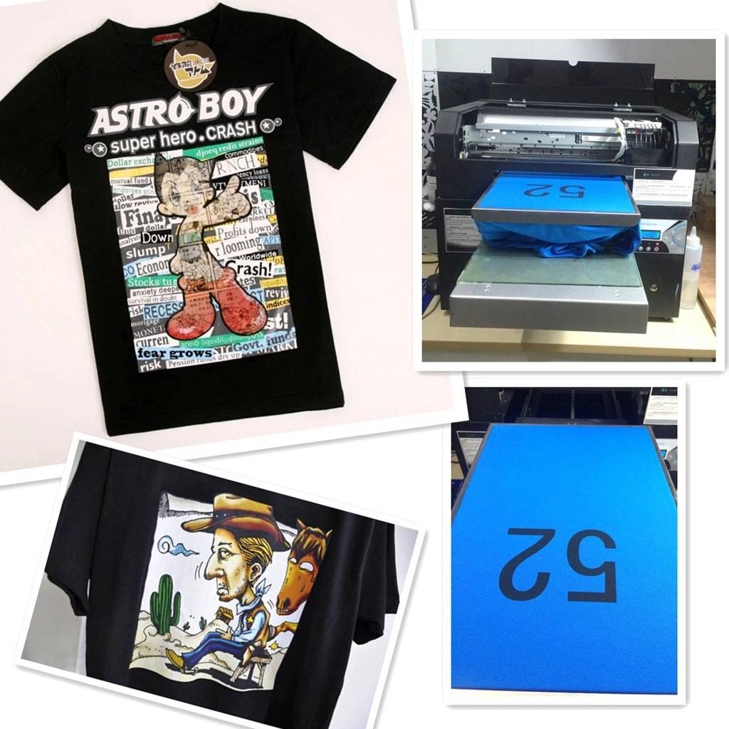 纺织纯棉数码印花机小型A3服装t恤数码直喷打印机器广州厂家直销