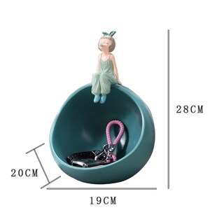 网红轻奢玄关放钥匙的收纳盒桌面摆件入户玄幻进门口鞋柜杂物托盘