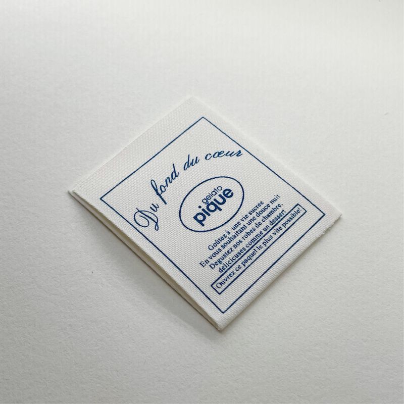 服装领标商标定订做棉唛韩版标签衣服袖标女装织唛布标唛头