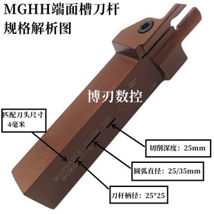 MGHH216/220/2.516/2.520/320L325/420/425/525R平面槽圆弧车刀反
