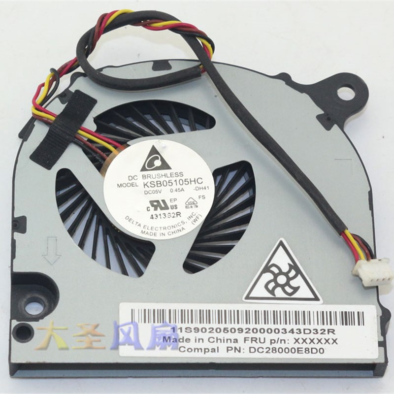Delta/台达 KSB05105HC-DH41 笔记本散热风扇 5V 0.45A CPU风扇