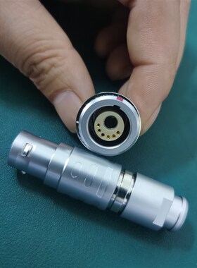 点阵冲击波手柄专用插头插座 FGG EGG 2B 6+1气电一体航空连接器
