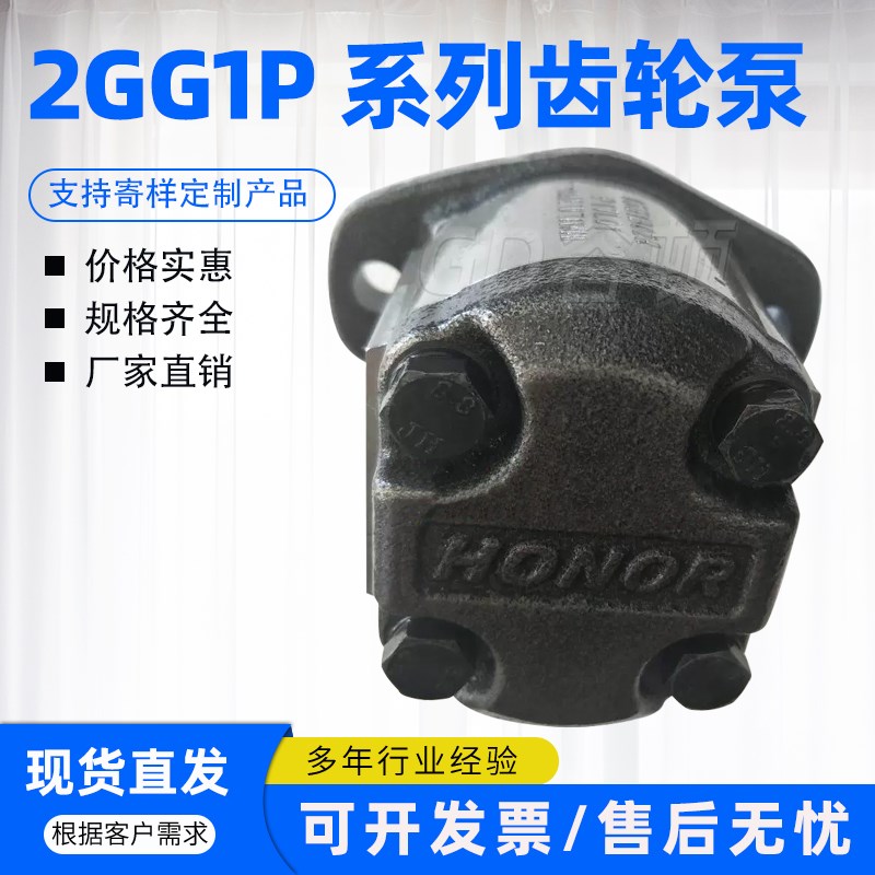 台湾钰盟HONOR齿轮泵2GG1P06R 2GG1P14R 2GG1P24R 2GG1B07R压力泵