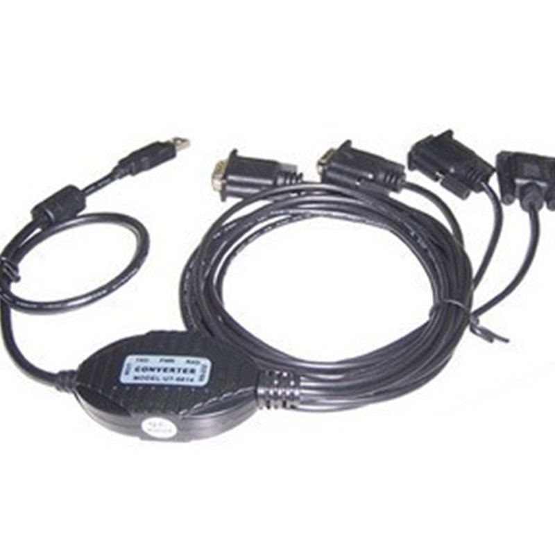 UTEK USB转4口RS232  USB串口转换器 USB2.0转4口RS-232串口线