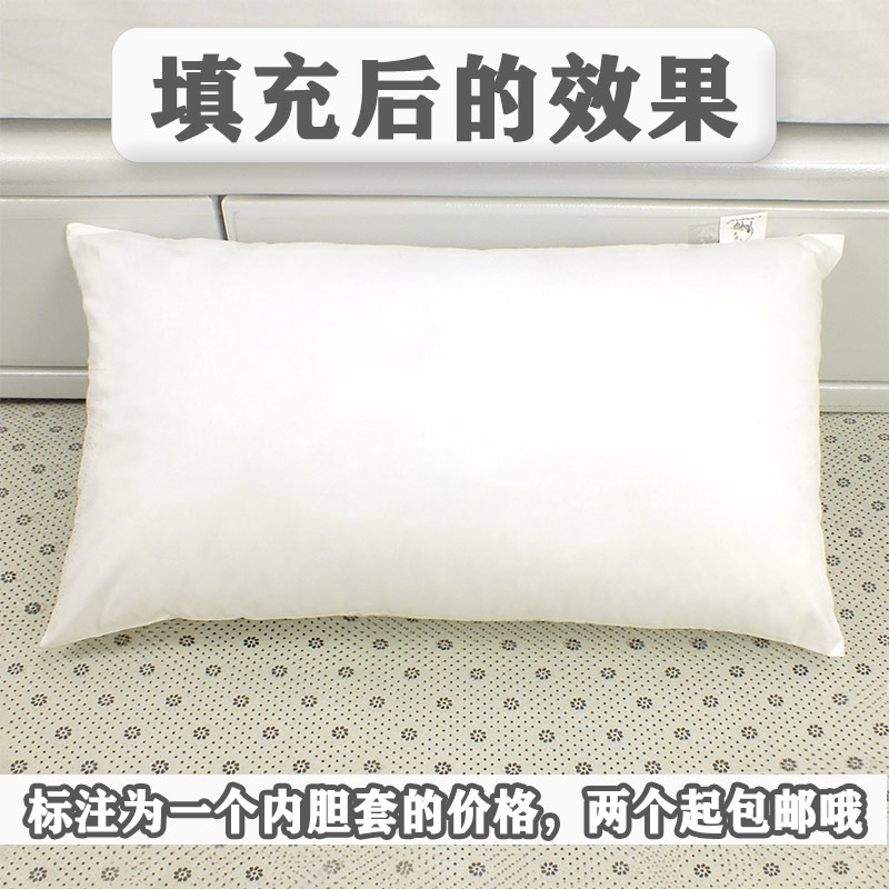 枕头内胆套枕芯套拉链加厚加密儿童单人双人防钻羽绒鸭绒抱枕靠背