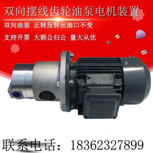 双向摆线齿轮油泵电机LB-BB6/4/10减速机循环润滑BBS-16/25三相20