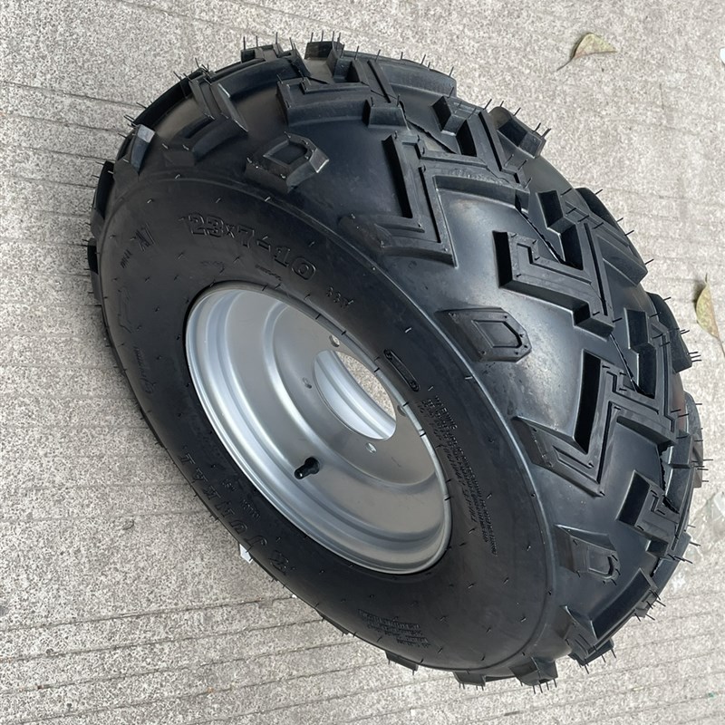 DIY改装四轮卡丁车沙滩车摩托车23x7-10寸W花纹轮胎轮毂