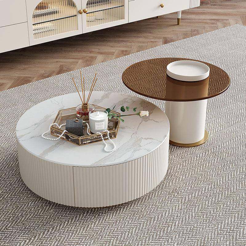 大小圆形岩板茶几客厅家用现代简约意式轻奢茶几电视柜组合小户型,清洗/食品/商业设备,风口/风叶/风机配件,淘宝优惠券,粉丝福利购,淘宝优惠卷
