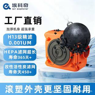 工业排烟空气净烟化器台PXO网球室负离子车间甲吧味除醛异味大型