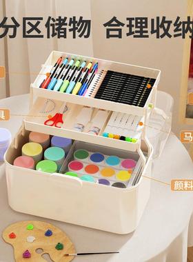 美BD101011术生画工具箱画美甲师专多用功能画箱文具工中小学生收