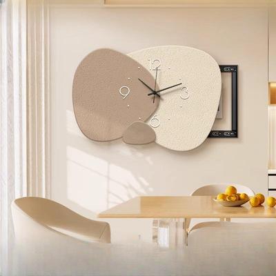 石来时运转电表箱装饰画奶风带钟画表推拉油式电闸82587箱开关遮