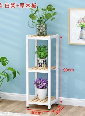 客厅创意花架铁多层植物架台实木阳花盆架子落办公KOJ隔断置艺物