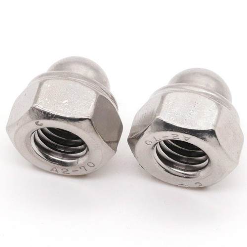 304不锈钢DIN986型M金M属自锁球盖螺母装饰遮KER丑盖形螺帽M4M56M