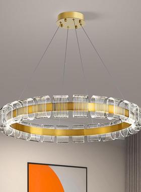 BK-9988客厅吊灯现代简约大气卧室大简圆环灯具全202极年新款轻奢