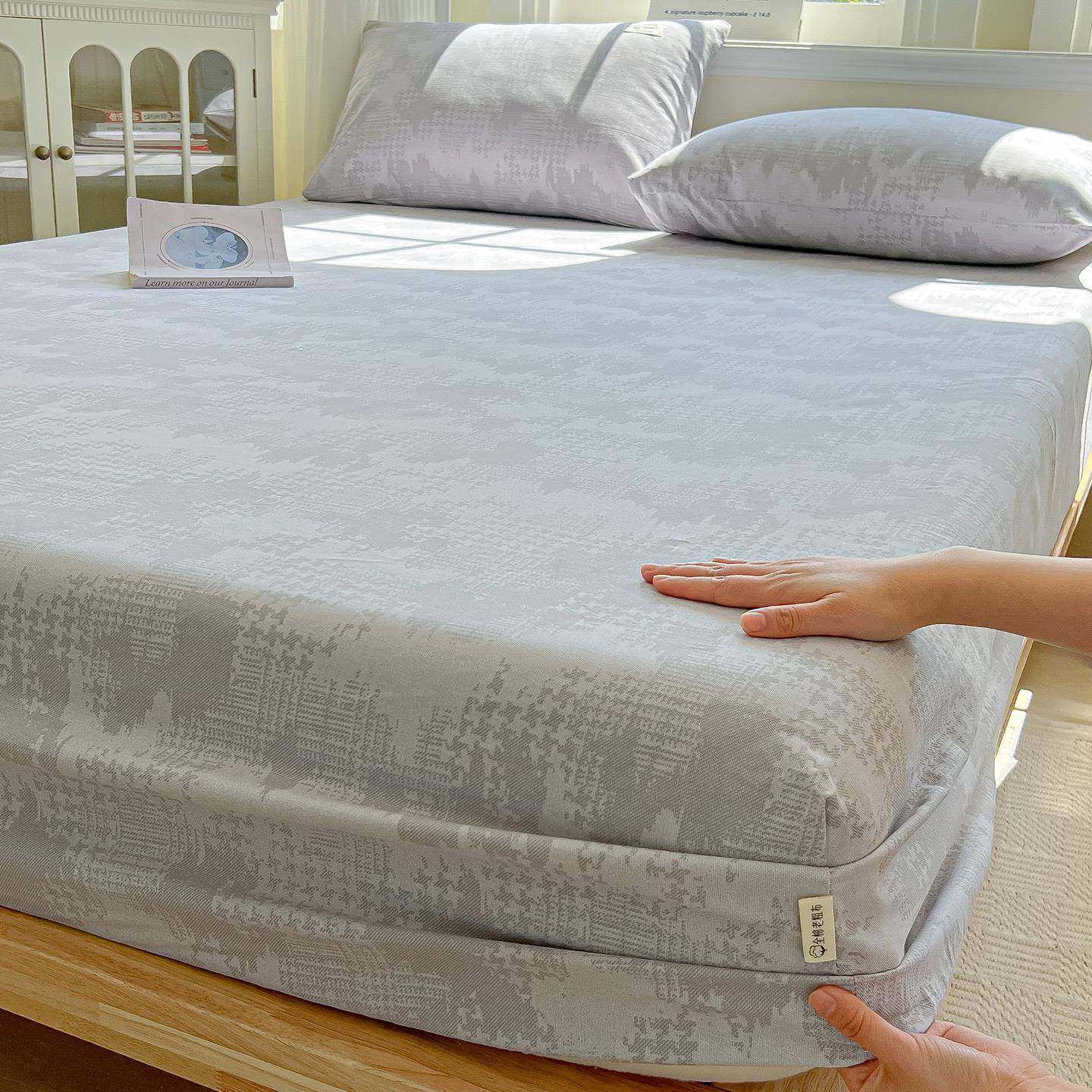 季纯棉老榻粗布床笠单件全棉加厚床SX202505垫件保护罩全包榻夏米,床上用品,床裙,淘宝优惠券,粉丝福利购,淘宝优惠卷