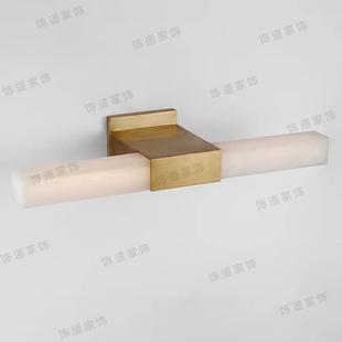 美式 简约卫生间梳TIJ妆台室镜柜灯洗手间条铜壁 全镜浴前横灯欧式