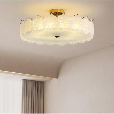 复轻奢古主卧室吸顶新灯法式现代205622725年款水晶贝壳意式小客