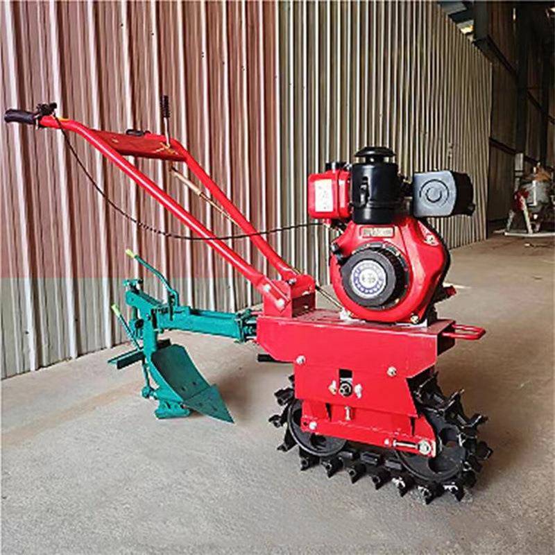 手扶式农用耕地机力犁田机耕8马柴油ZEN水冷履带微小机家用型开沟