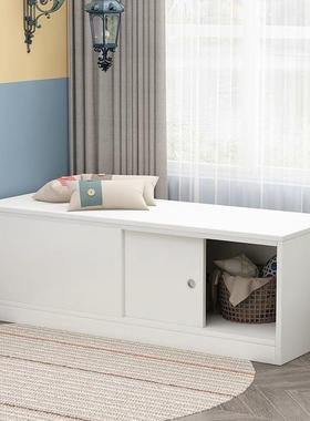 飘窗一柜可推拉门卧31408室窗台阳坐台储物柜多层体家用好看自由