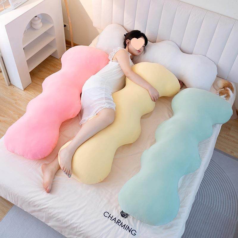 K1V冰丝女生朵睡觉专床上孕用妇云头枕侧睡夹腿凉感靠枕长条EOC客,居家布艺,抱枕被,淘宝优惠券,粉丝福利购,淘宝优惠卷