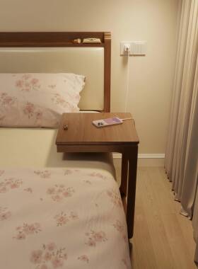 ?床头柜平替~可移动纳架几桌茶几收沙D592边发边实木床头小推车置