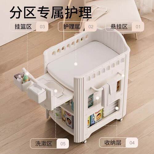 婴儿洗尿布台触理台446换尿布可移动抚新生儿浴婴儿床护厂家直销