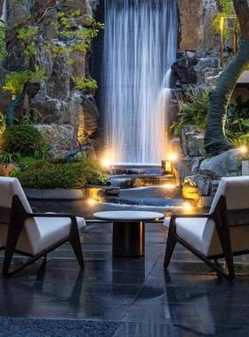 户外阳沙单人设25470计师台茶几组合酒店样板房发庭院露家台防水