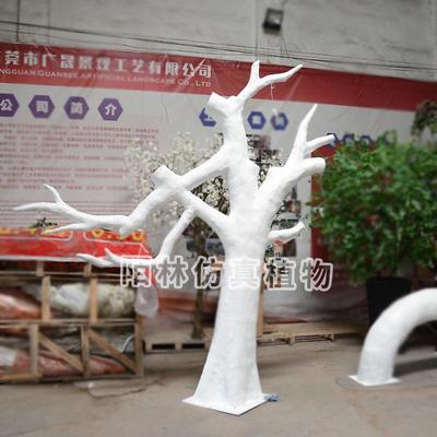 仿真树仿室内白假树大型场造真景干枝院商树子橱FZKS-250窗道具仿