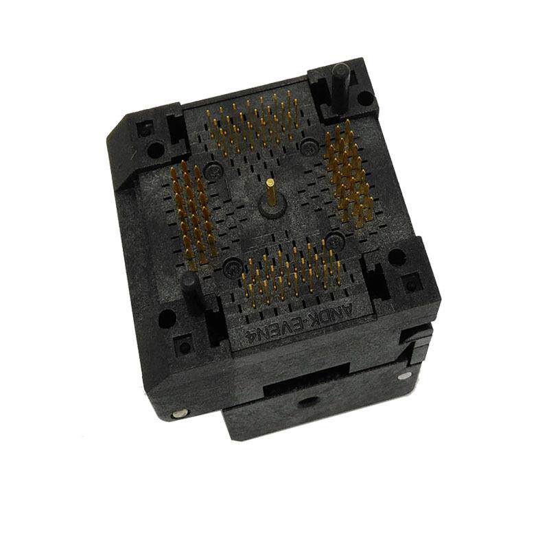 厂家IC9测座弹片试编程座9*QFN8IES0-0.4翻盖老化座IC5490-604