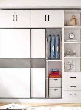 推拉门衣柜家用OBK卧室全实生木态板型儿童小户定制简约现代收纳