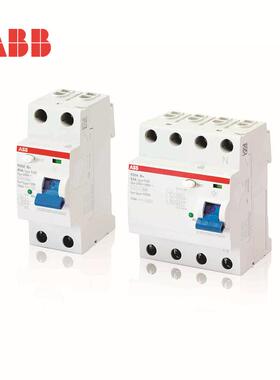 ABB断路器F20系列63A漏电保0护开813意关2P双极大F2利02A-63/0.1