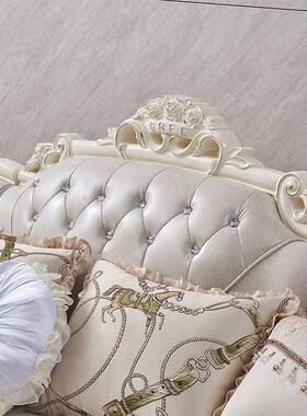 欧沙发艺L型客厅沙布发组大小户型WNH合客厅式转角贵妃免洗简约