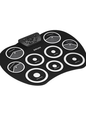 桌面手卷架子鼓G0鼓1带脚踏8板便携KGB式电子打儿童击乐器