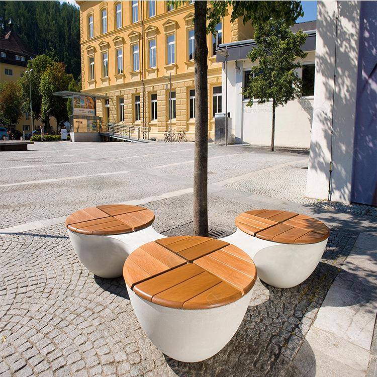 直璃供HYG-503玻钢商场休豆闲椅木质座椅共创意公休息座凳异形荚