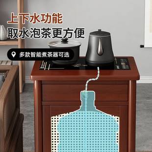 动茶柜移茶小茶水桌新中式家用阳VGS台茶车烧水壶一体沙发边台几