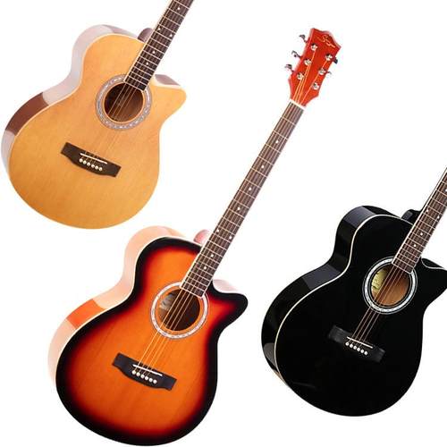 斯麦40云杉寸厂合板入门亮光缺角初学H60H61民谣吉他源木头工现货