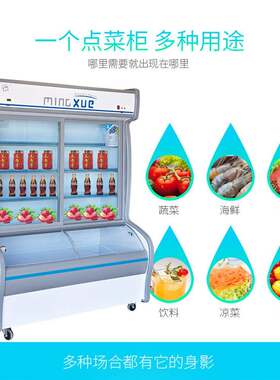 铭雪点菜柜商用冷柜烧烤冷TXW店保鲜柜藏鲜麻辣烫海柜冒串串菜展